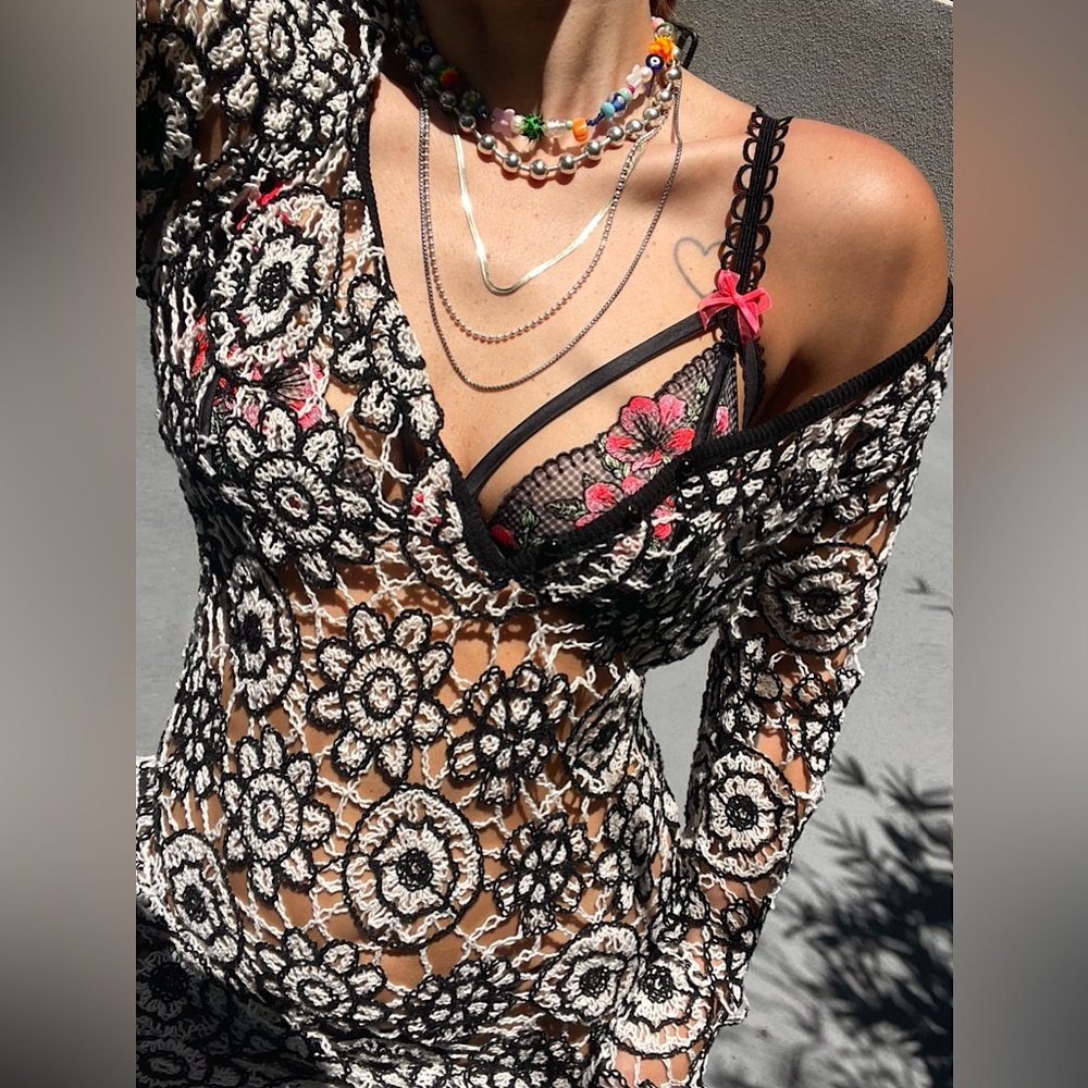 for love and lemons kaya crochet dress🧶